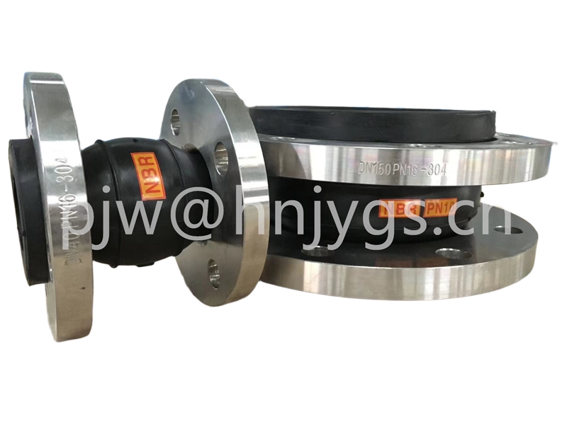 Резиновый антивибрационный компенсатор NBR  Длина L 130 мм, L 150 мм